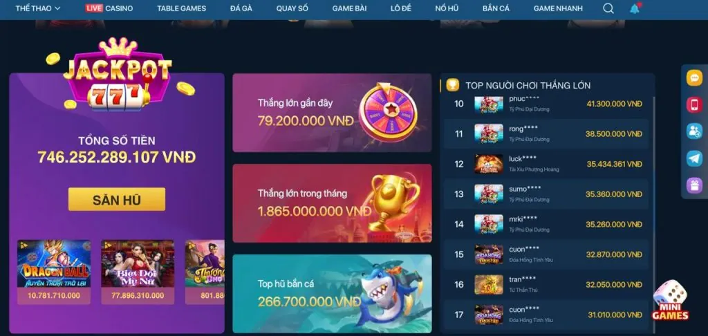 Đa dạng trò chơi trong tầm tay 789p30 win